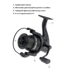 Катушка Brain Champ Feeder 5000 3+1BB 4.8:1