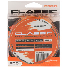 Волосінь Brain Classic Carp Line (solid orange) 300m 0.35mm 25lb 10.7kg