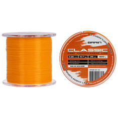 Волосінь Brain Classic Carp Line (solid orange) 600m 0.35mm 25lb 10.7kg