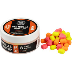 Бойлы Brain Dumbells Mix Double Fruit (cлива+ананас) 6*10mm 34g Бойлы Brain Dumbells Mix Double Fruit (cлива+ананас) 6*10mm 34g