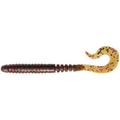 Силикон FishUP Vipo 3.6" #050 - Green Pumpkin Brown/Red & Purple (8шт/уп)