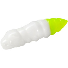 Силикон FishUP Pupa 1.2" cheese taste #131 - White/Hot Chartreuse (10шт/уп)