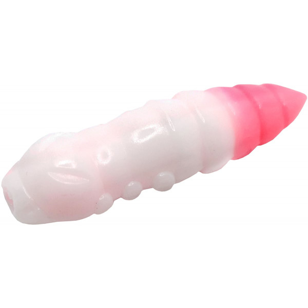 Силикон FishUP Pupa 1.2" Cheese Taste #132 White/Bubble Gum (10шт/уп)