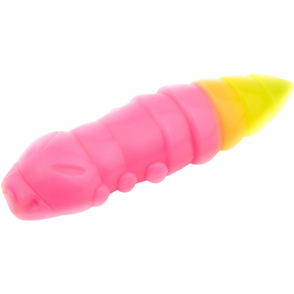 Силикон FishUP Pupa 1.2" cheese taste #133 - Bubble Gum/Hot Chartreuse (10шт/уп)