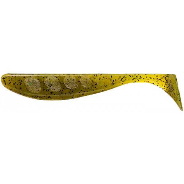 Силикон FishUP Wizzle Shad 5" #074 - Green Pumpkin Seed (4шт/уп)