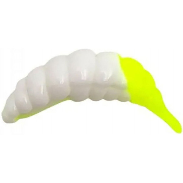 Силикон FishUP Ozi 1.2" cheese taste #131 - White/Hot Chartreuse (10шт/уп)