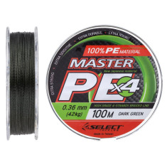 Шнур Select Master PE 100m 0.36мм 42кг темн.-зел. Шнур Select Master PE 100m 0.36мм 42кг темн.-зел.