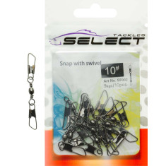 Вертлюжок с застежкой Select SF002 size 4, 9 шт.