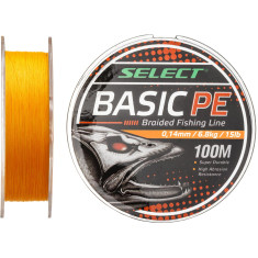 Шнур Select Basic PE Orange 150m 0.18mm 22lb/9.9kg