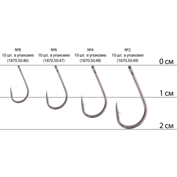 Select Carp Wide Gape 6 Hook, 10 / Pack