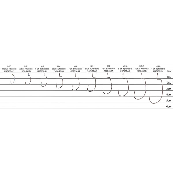 Крючок Select WH-190 #8 (9 шт/уп)