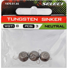 Груз-головка Select вольфрамовая 8.0g ц:некрашенный