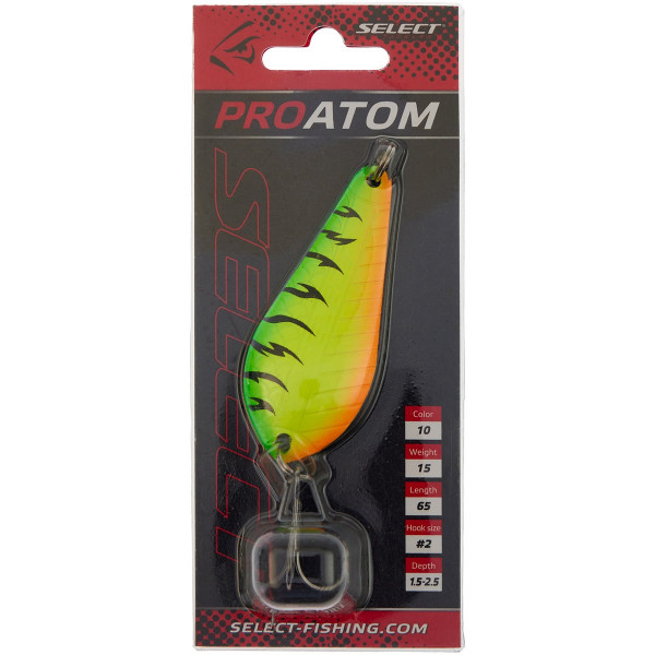 Блесна Select ProAtom 15.0g 65mm #10