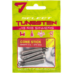 Грузило Select Палочка Джиг-риг вольфрам 3.5g (4 шт/уп)