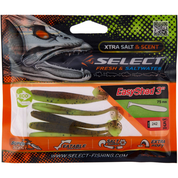 Силикон Select Easy Shad 3" #242 (5 шт/уп)