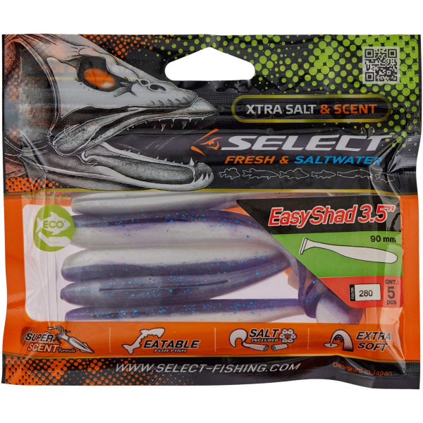 Силикон Select Easy Shad 3.5" #280 (5 шт/уп)