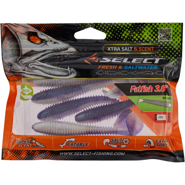 Силикон Select FatFish 3.8" #280 (5 шт/уп)