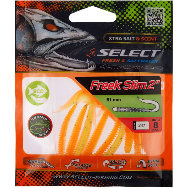 Силикон Select Freek Slim 2" #247 (8 шт/уп)