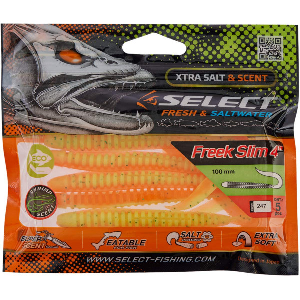 Силикон Select Freek Slim 4" #247 (5 шт/уп)