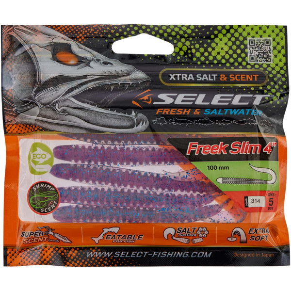 Силікон Select Freek Slim 4" #314 (5 шт/уп)