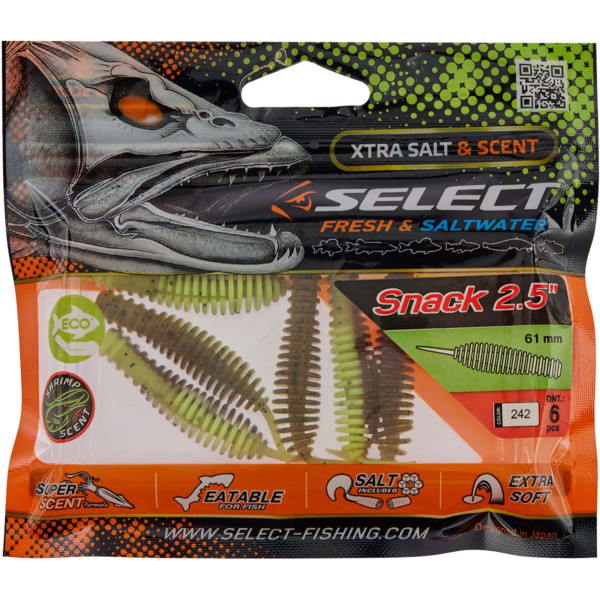 Силикон Select Snack 2.5" #242 (6 шт/уп)