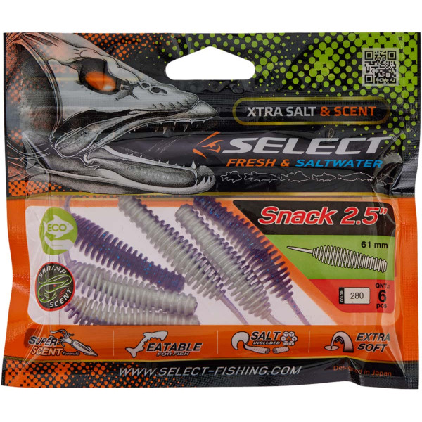 Силикон Select Snack 2.5" #280 (6 шт/уп)