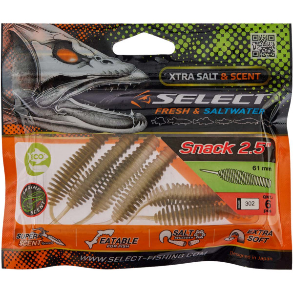 Силикон Select Snack 2.5" #302 (6 шт/уп)