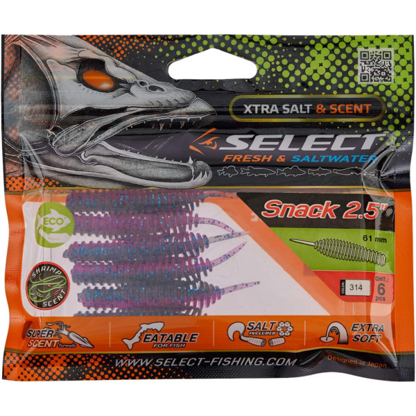 Силикон Select Snack 2.5" #314 (6 шт/уп)