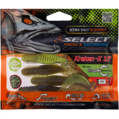 Силикон Select Kraken-X 3.5" #242 (4 шт/уп)