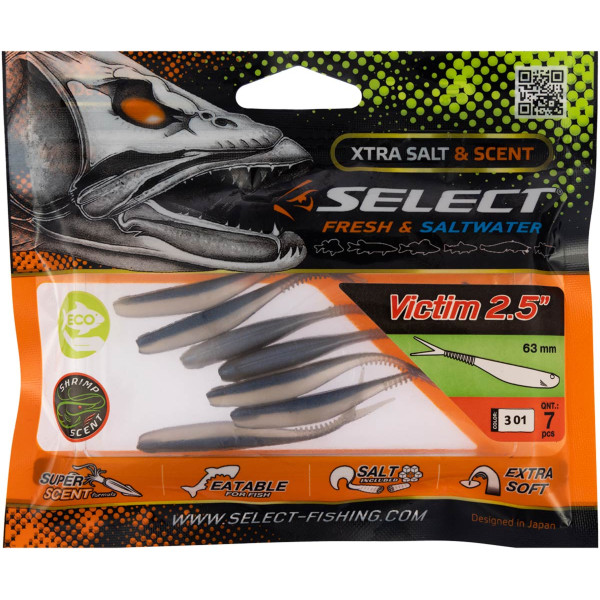 Силікон Select Victim V-Tail 2.5" #301 (7 шт/уп)