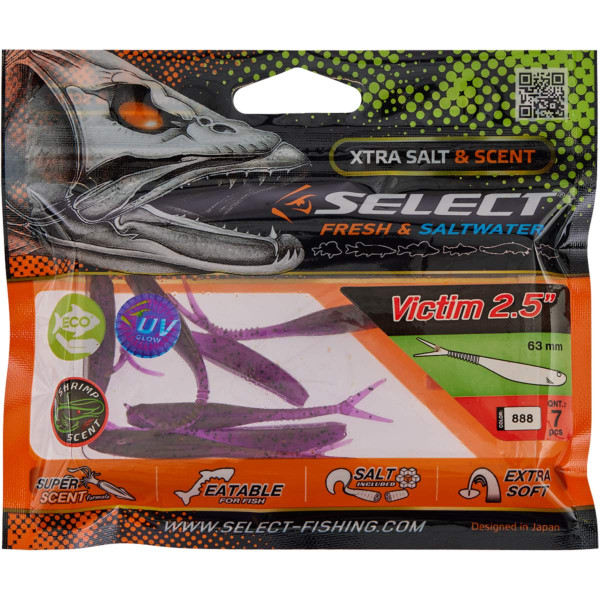 Силікон Select Victim V-Tail 2.5" #888 (7 шт/уп)