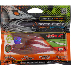 Силікон Select Victim V-Tail 4" #900 (5 шт/уп)