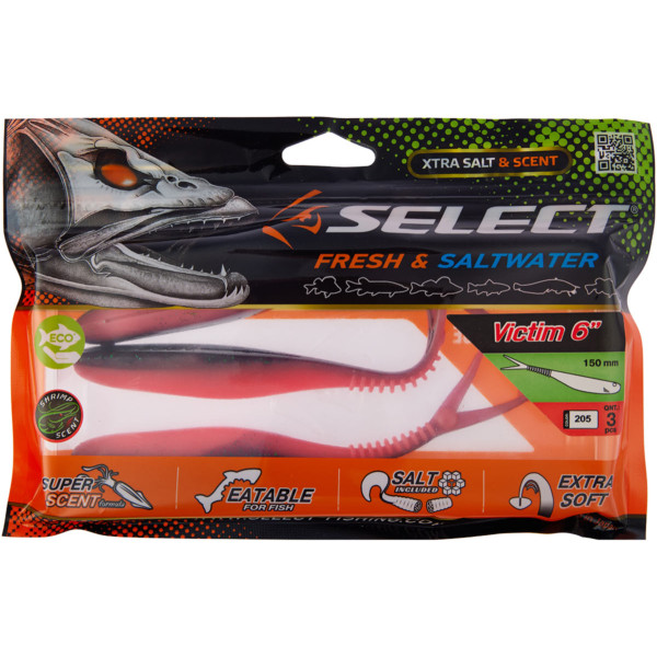 Силікон Select Victim V-Tail 6" #205 (3 шт/уп)