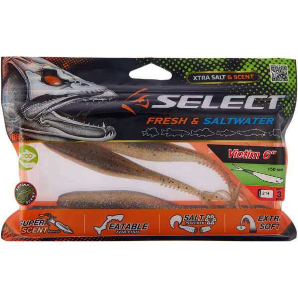Силікон Select Victim V-Tail 6" #214 (3 шт/уп)