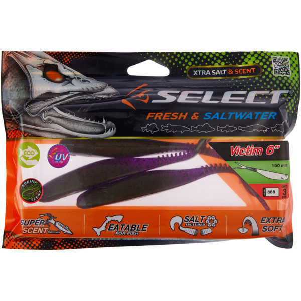 Силікон Select Victim V-Tail 6" #888 (3 шт/уп)
