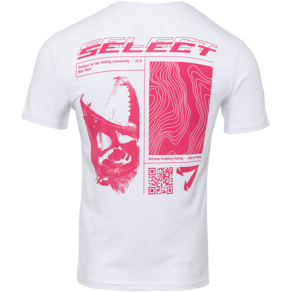 Футболка Select T-Shirt Lines Fish M White