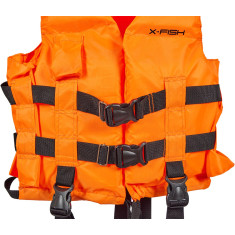 Жилет страхувальний X-Fish L 60-80kg зі свистком Жилет страхувальний X-Fish L 60-80kg зі свистком