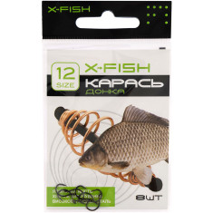 Гачок X-Fish Карась (донка) #12 (8 шт/уп)