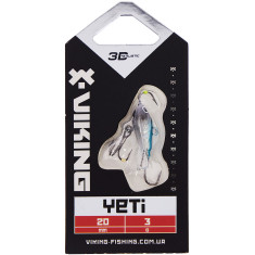 Балансир Viking Fishing Yeti Ice Jig 20mm 3.0g #3 Light Blue Glam