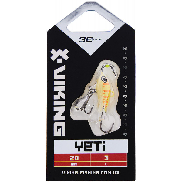 Балансир Viking Fishing Yeti Ice Jig 20mm 3.0g #6 Japanese School