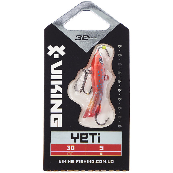 Балансир Viking Fishing Yeti Ice Jig 30mm 5.0g #7 Coral Trout