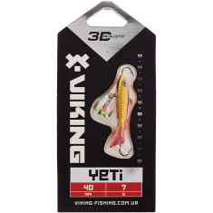 Балансир Viking Fishing Yeti Ice Jig 40mm 7.0g #8 Candle Flame