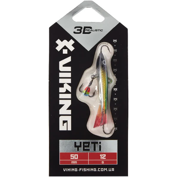 Балансир Viking Fishing Yeti Ice Jig 50mm 12.0g #2 Green Glam