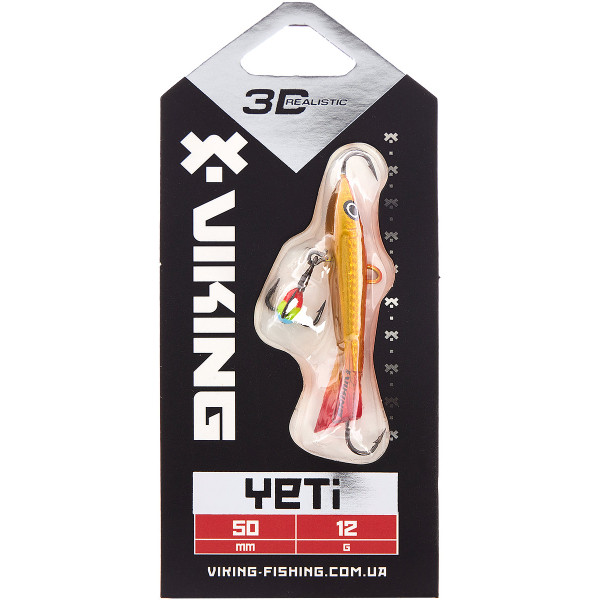 Балансир Viking Fishing Yeti Ice Jig 50mm 12.0g #8 Candle Flame