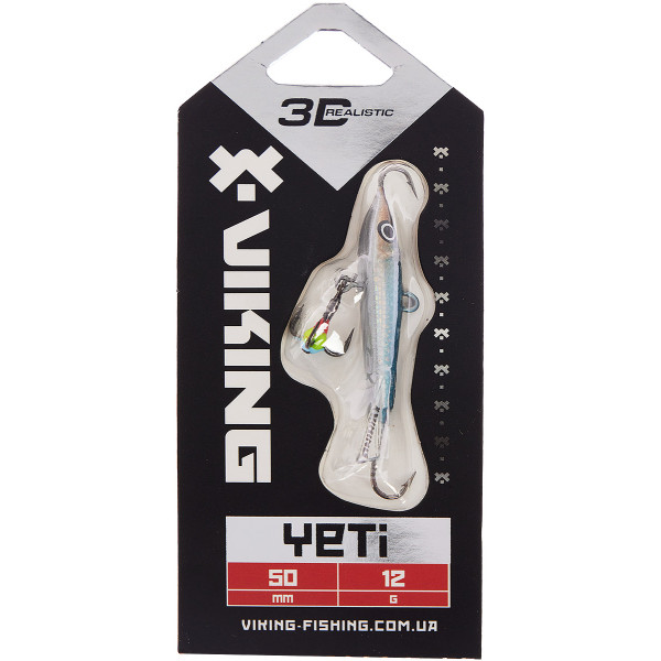 Балансир Viking Fishing Yeti Ice Jig 50mm 12.0g #11 Anchovy