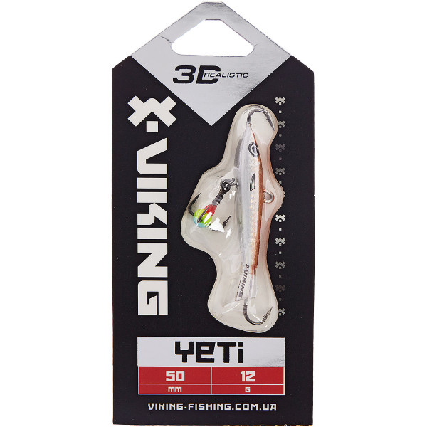 Балансир Viking Fishing Yeti Ice Jig 50mm 12.0g #12 Smoke Anchovy