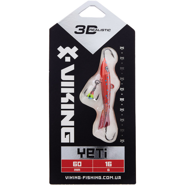 Балансир Viking Fishing Yeti Ice Jig 60mm 16.0g #7 Coral Trout