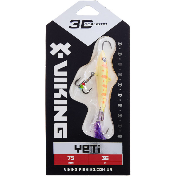 Балансир Viking Fishing Yeti Ice Jig 75mm 36.0g #6 Japanese School