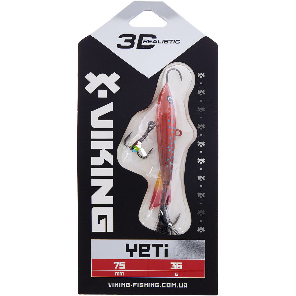 Балансир Viking Fishing Yeti Ice Jig 75mm 36.0g #7 Coral Trout