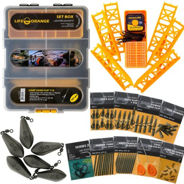 Набор рыболовный Orange Lead Clip 113g